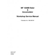 Massey Ferguson MF 185MB Baler and Accumulator Workshop Manual